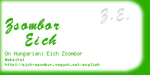 zsombor eich business card